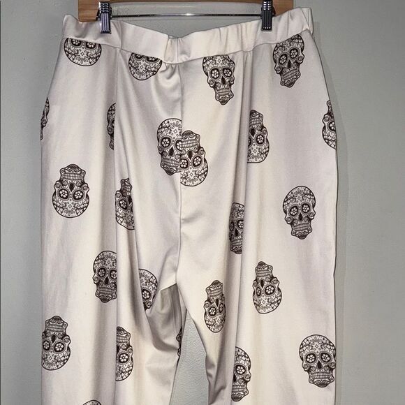 Skull Print Jogger Cropped Pants 3XL - Picture 6 of 9